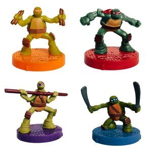Teenage Mutant Ninja Turtles Set Of 4 Figures Happy Meal McDonalds 2015